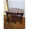 Image 4 : 2 Nesting Tables & 1 End Table with Drawer (26 x 22 x 21)