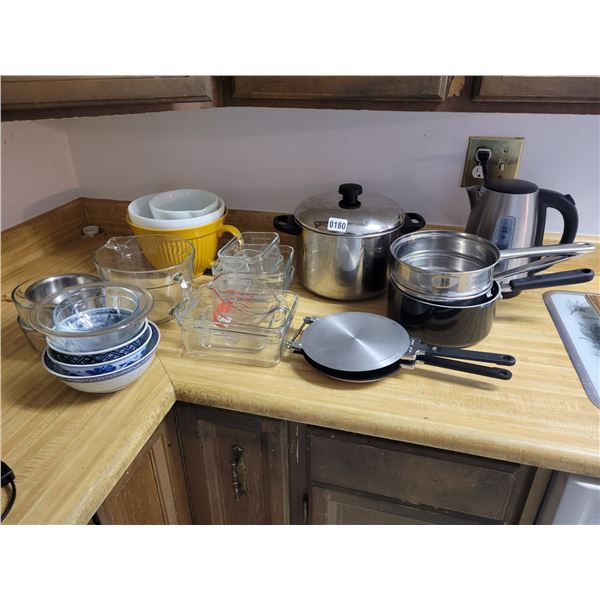 Electric Kettle - Pots - Corningware - Bowls - Press