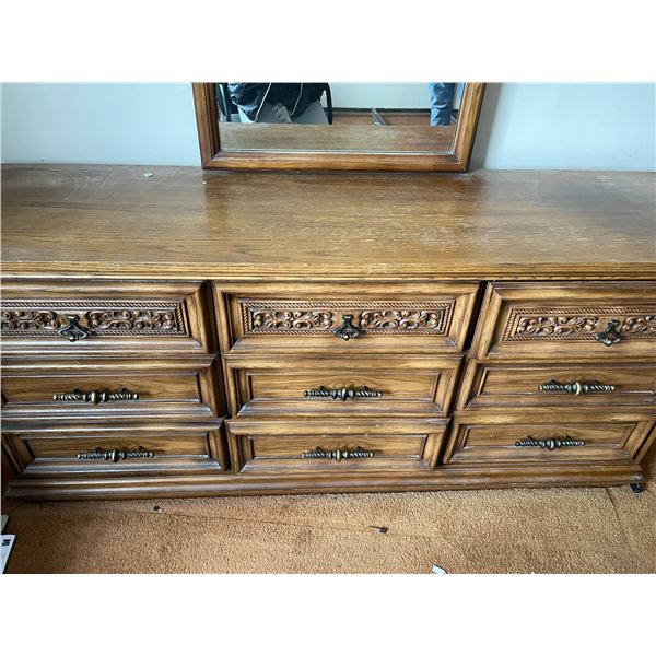 Vanity Dresser with Mirror 62 x 19 x 29