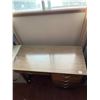 Image 1 : Wooden Desk & 2 Drawer Filing Cabinets