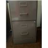 Image 4 : Wooden Desk & 2 Drawer Filing Cabinets