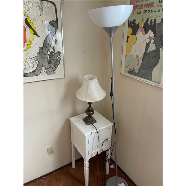 Night Stand & Two Lamps