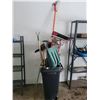 Image 1 : Various Gardening Tools & Large Garbage Can