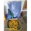 Image 1 : XL Tarp (Still in Plastic) - Extension Cords (Various Sizes)