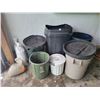 Image 1 : Various Size Garbage Cans & Lids