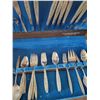 Image 2 : Silver Plated Flatware Set with Chest