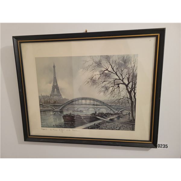 Framed Paris Print by M. Leyendey 18 x 24