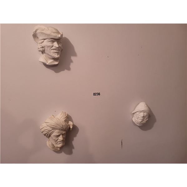 Three Porcelain Heads