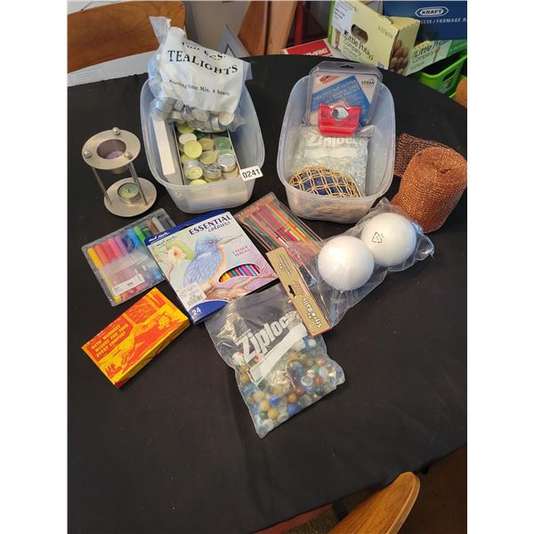 Crafting Supplies - Marbles - Colored Rocks - Steel Wool