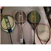 Image 2 : Three Badminton Rackets & Pickle Ball Racket