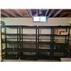Image 1 : Black Plastic Shelves x4