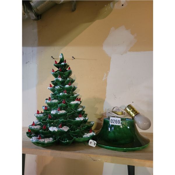 Porcelain Light-up Christmas Tree with Removable Bulbs