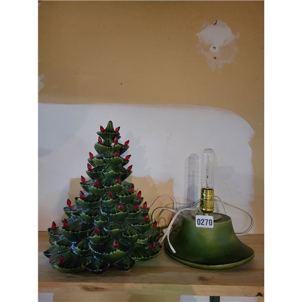 Porcelain Light-up Christmas Tree with Removable Bulbs