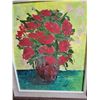 Image 3 : Framed Flower Oil Painting 20 x 24 & Unframed Vase on Board 18 x 24