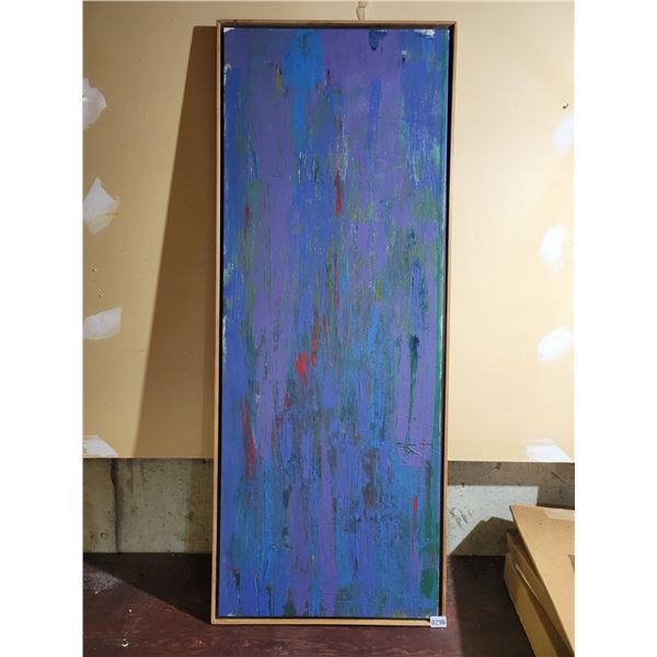 Framed Oil Painting By Tan 58 x 22