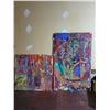 Image 1 : 2 Unframed Unsigned Acrylic 25 x 24 & 26 x 38
