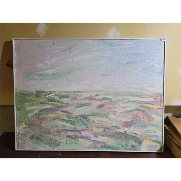 Framed Acrylic Paintings By Tan 49 x 37