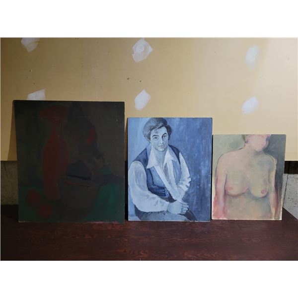 Unframed Paintings by Tan 24 x 28