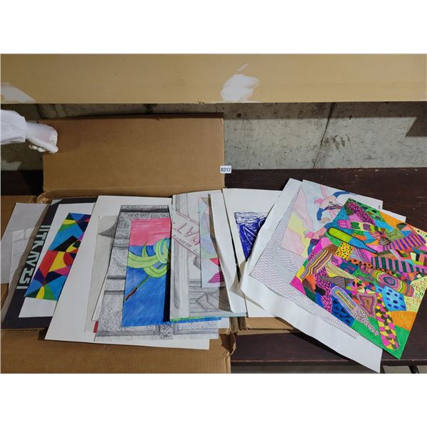 Mystery Box of Miscellaneous Art by Tan