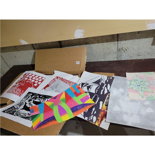 Mystery Box of Miscellaneous Art by Tan