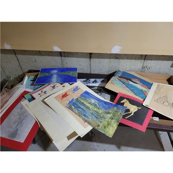 Mystery Box of Miscellaneous Art by Tan