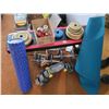 Image 1 : Mixed Free Weights - Lifting Bench - Yoga Mat - Roller - Jump Rope