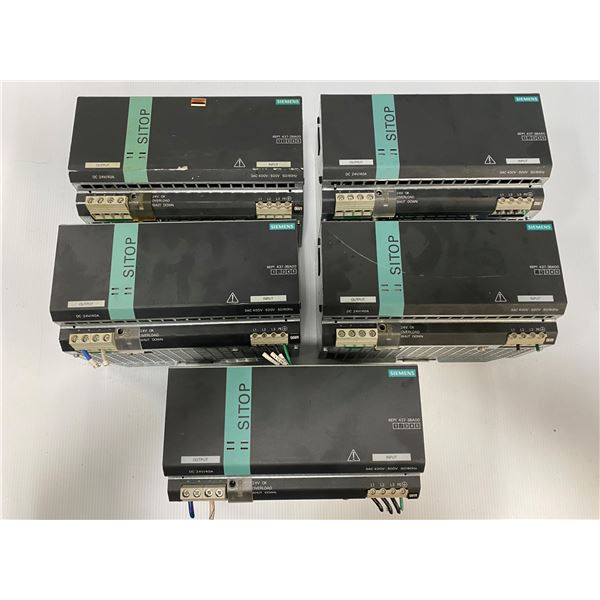 (5) Siemens # 6EP1437-3BA00 Sitop Power Modules
