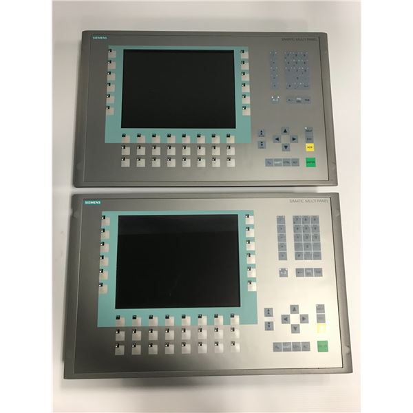(2) Siemens #6AV6 643-0DD01-1AX1 Operator Panel