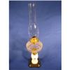 Image 1 : Oil lamp, 24", metal base, hand painted