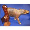 Image 1 : 8" Waterbuffalo and 10" Pelican figurines