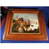 Image 1 : Reverse Painted, dutch scene, Oak frame size