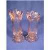 Image 1 : Pair of 9" heavy vases turning purple