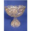 Image 1 : Cut and pressed fruit bowl,10" tall, 9" wide