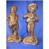 Image 1 : 2 chalk figurines, 19" tall, Girl and Repaired Boy