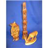 Image 1 : 3 Wooden figurines