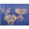 Image 1 : 8" & 4" “Coin” glass compote&candy dish