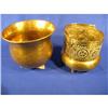 Image 1 : 2 Brass footed buckets, 9"