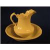 Image 1 : Pitcher and Bowl set, 12" tall, crazing & cracks