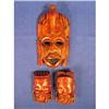 Image 1 : One african 7" and two oriental masks