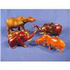 Image 1 : 4 wooden animals, 6", some damage