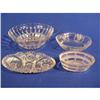 Image 1 : 4 pcs pressed glass, incl\ 8 ½" bowl