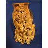 Image 1 : 8 ½" heavily carved Chinese soapstone