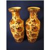 Image 1 : Pr. Of 24" Chinese bird vases, marked