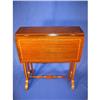 Image 1 : 22" Mahogany, inlaid dropleaf child’s table