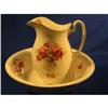 Image 1 : 13" tall pitcher and bowl set, roses