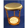 Image 1 : 24" Tall Round stand w/added marble pieces