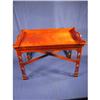 Image 1 : 20" x 28" x 16" high mahogany ornate table