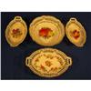Image 1 : 4 German porcelain ribbed dishes,plus  bowl