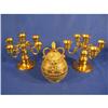 Image 1 : 2 - 6" candelabras and brass storage box