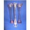 Image 1 : 2 - 13" purpling vases, and one clear vase